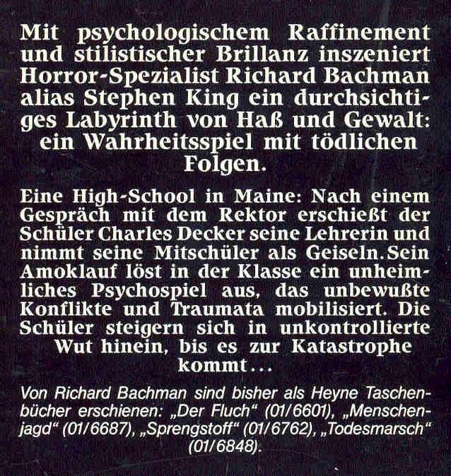 Bachman, Richard - Amok