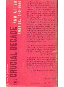 GOLDMAN, ERIC F. - The Crucial Decade - And After America, 1945-1960, null 1960 antikvár könyv