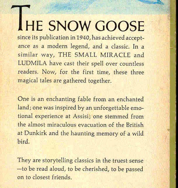 Gallico, Paul - Three Legends: The Snow Goose, The Small Miracle, Ludmila