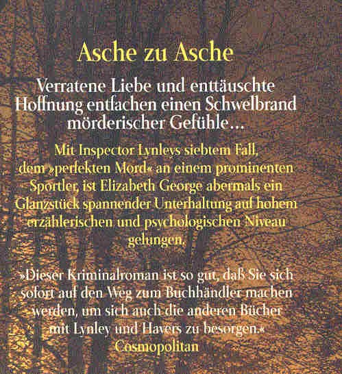 Elizabeth George - Asche zu Asche