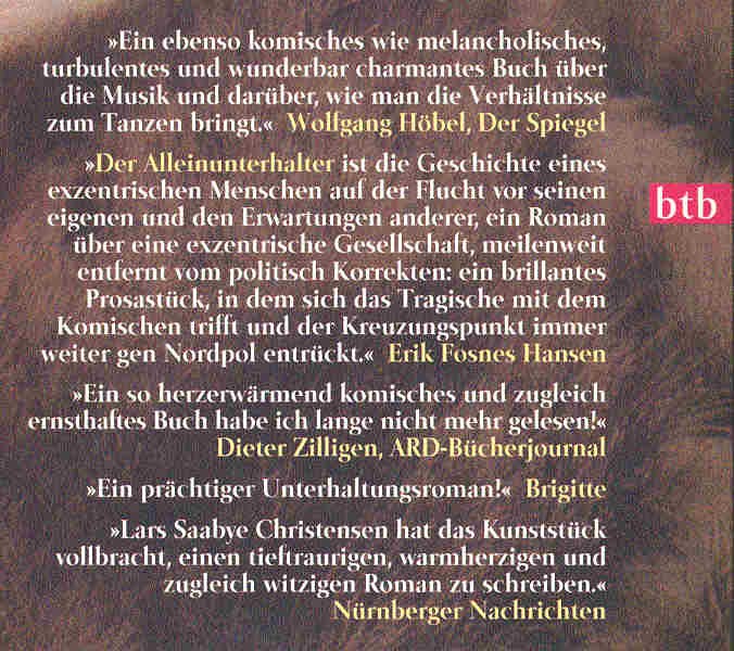 Christensen, Lars Saabye - Der Allein-unterhalter