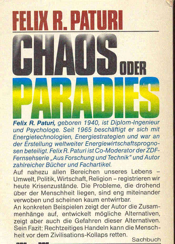 Paturi, Felix R. - Chaos oder Paradies