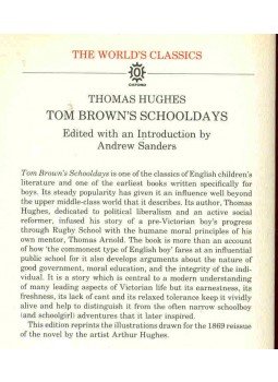 HUGHES, THOMAS - Tom Brown's Schooldays HUGHES, THOMAS - Tom Brown's Schooldays, null 1989 antikvár könyv