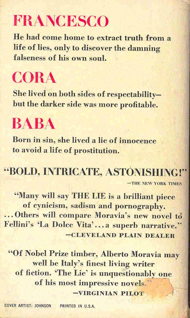 Alberto Moravia - The Lie