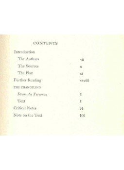MIDDLETON, THOMAS - ROWLEY, WILLIAM - The Changeling MIDDLETON, THOMAS - ROWLEY, WILLIAM - The Changeling, null 1974 antikvár könyv