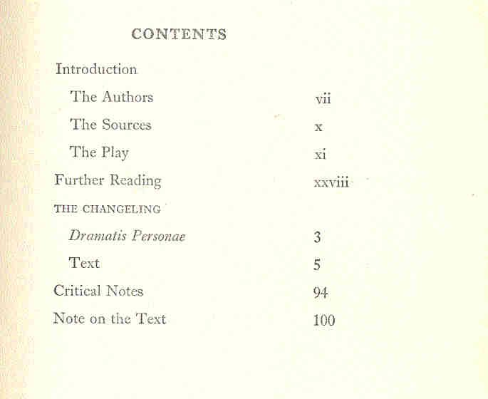 MIDDLETON, THOMAS - ROWLEY, WILLIAM - The Changeling