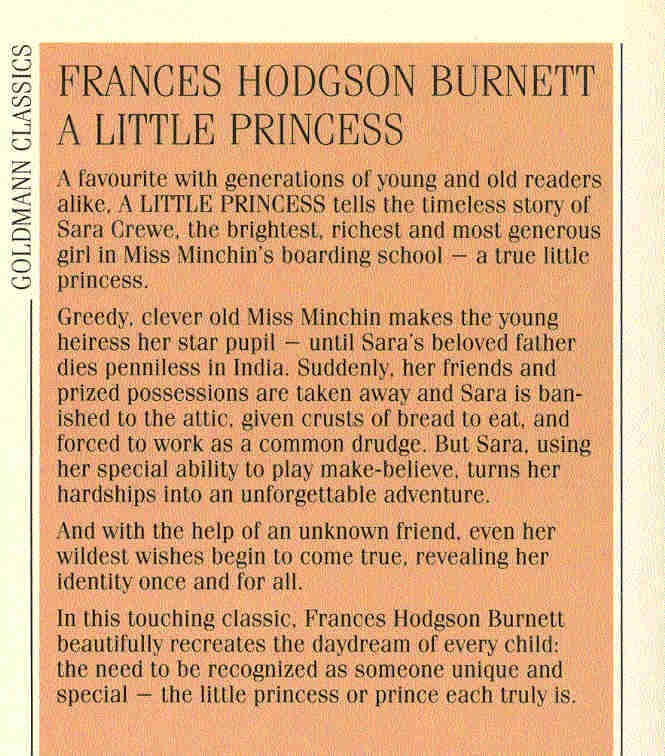 Frances Hodgson Burnett - A Little Princess