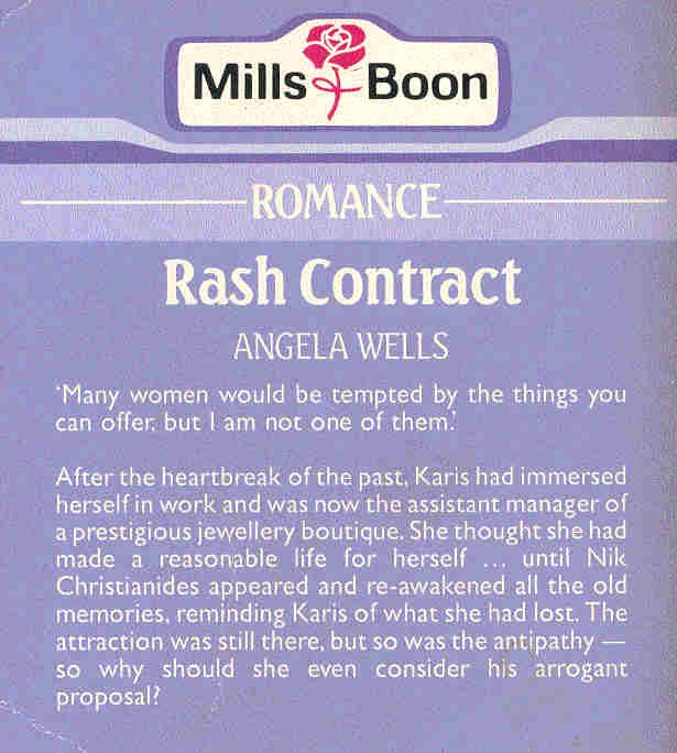 Wells, Angela - Rash Contract