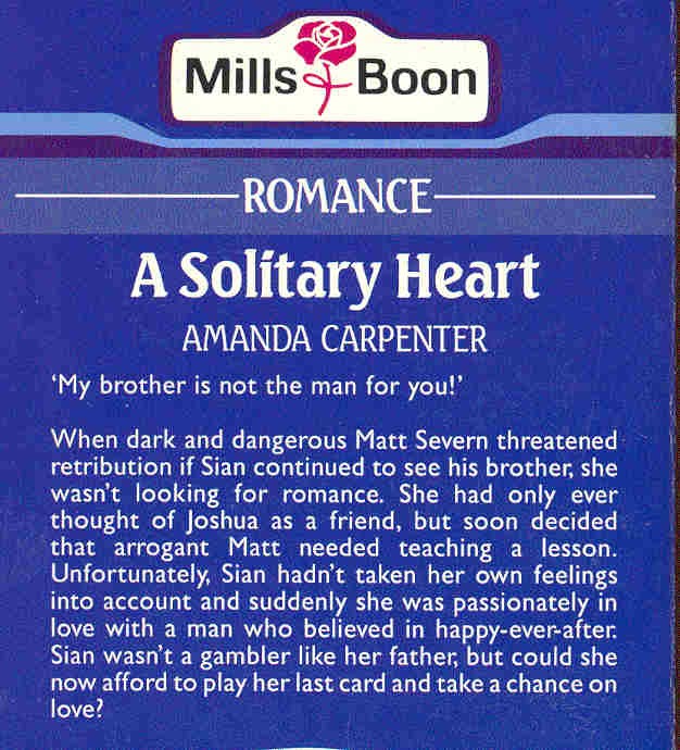 Carpenter, Amanda - A Solitary Heart