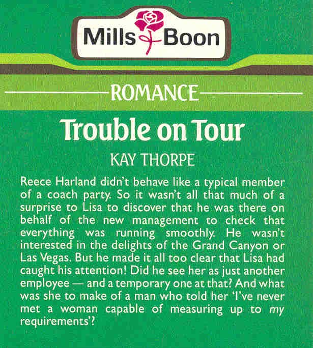 Thorpe, Kay - Trouble on Tour