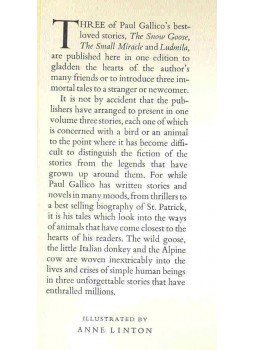Gallico, Paul - The Snow Goose, The Small Miracle, Ludmila Gallico, Paul - The Snow Goose, The Small Miracle, Ludmila, null 1976 antikvár könyv