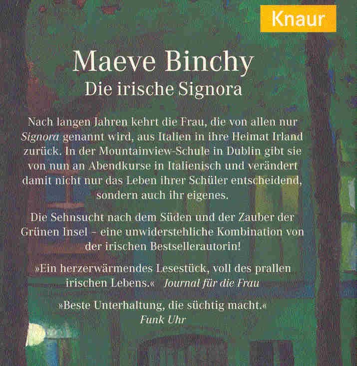Maeve Binchy - Die irische Signora