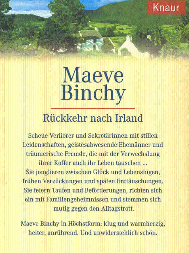 Maeve Binchy - Rückkehr nach Irland