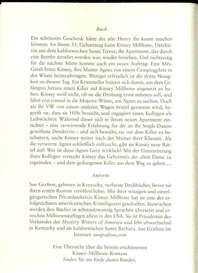 Sue Grafton - Hoher Einsatz