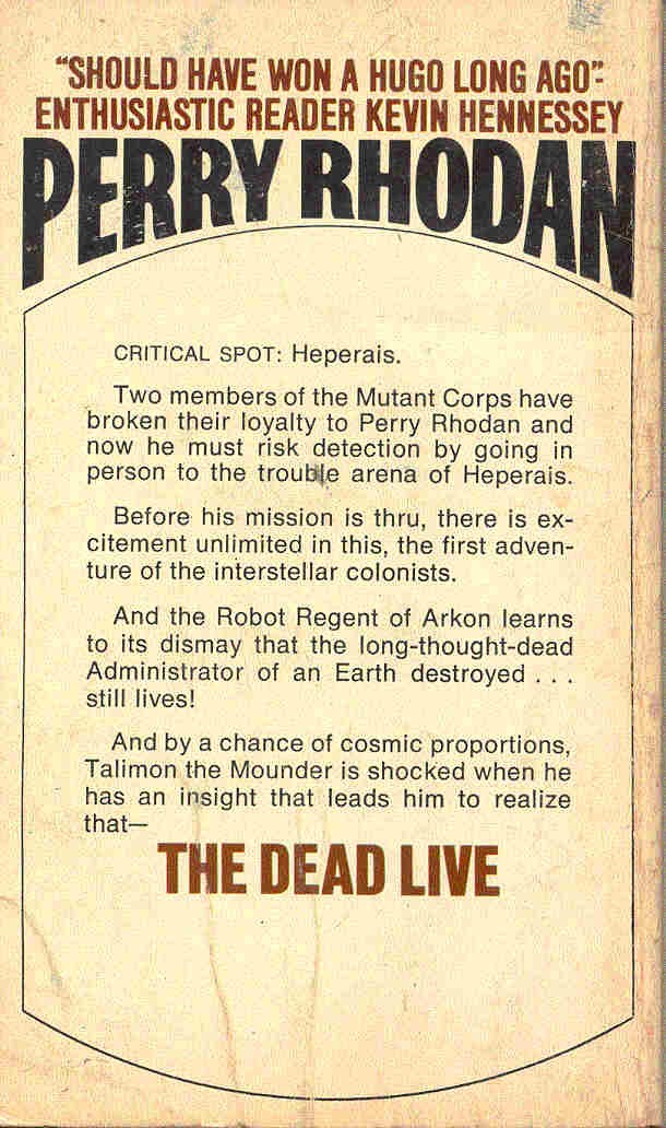 RHODAN, PERRY - The Dead Live