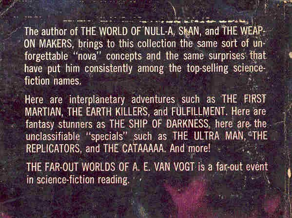 VAN VOGT, A.E. - The Far-Out Worlds of A. E. Van Vogt