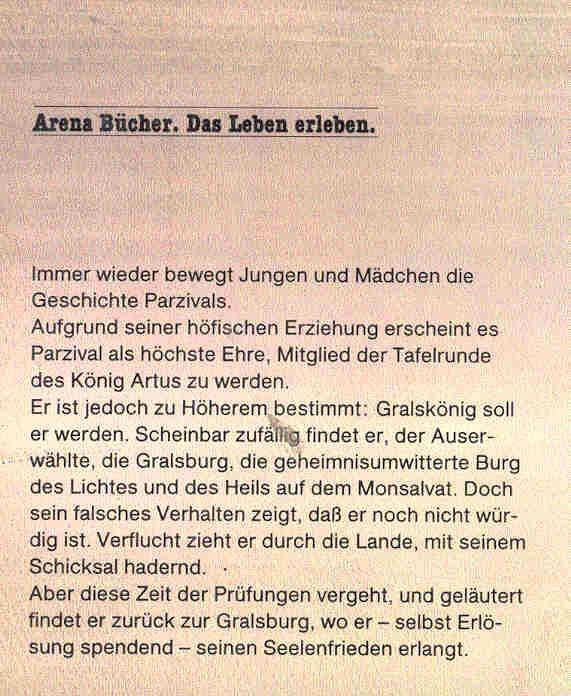 LECHNER, AUGUSTE - Parzival