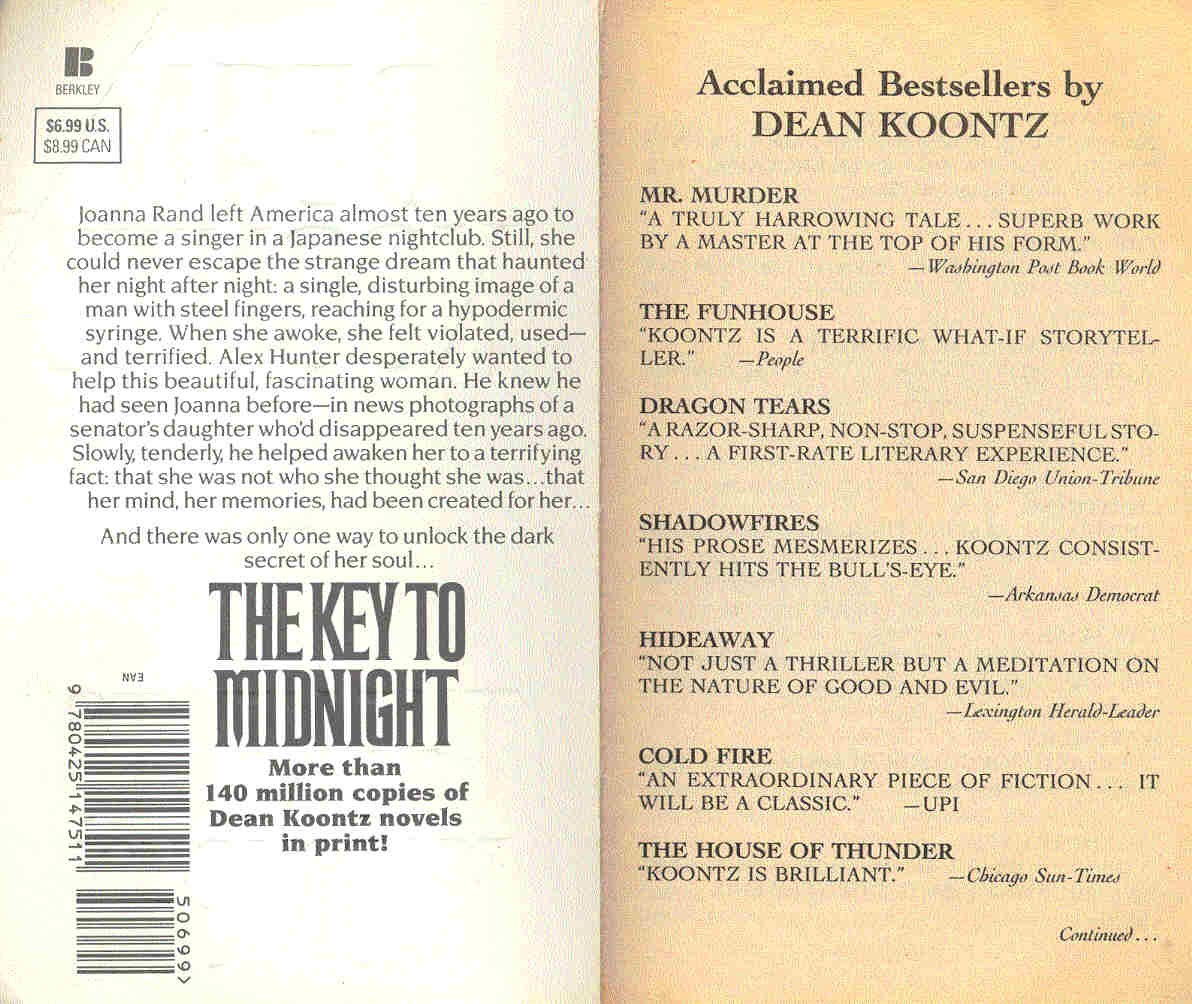 Dean R. Koontz - The Key to Midnight