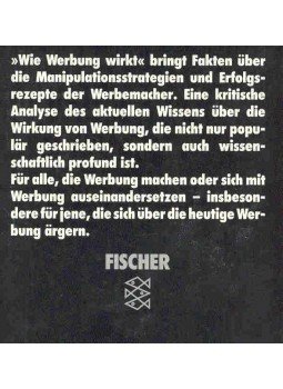 Heller, Eva - Wie Werbung wirkt: Theorien und Tatsachen, null 1993 antikvár könyv