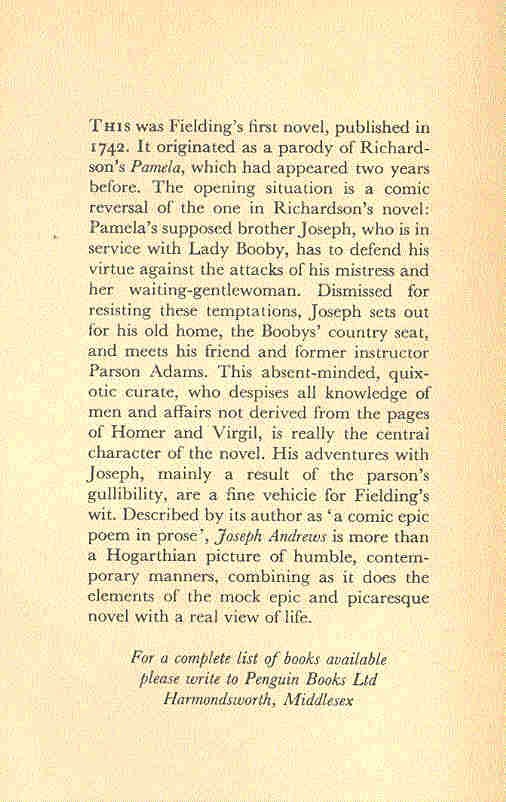 Henry Fielding - Joseph Andrews