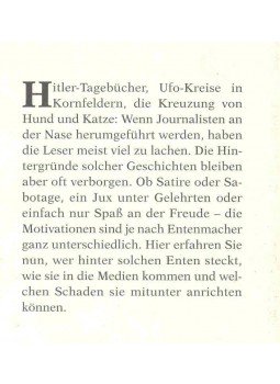 MAYER, HORST FRIEDRICH - Die Entenmacher - Wenn Medien in die Falle tappen, null 1998 antikvár könyv