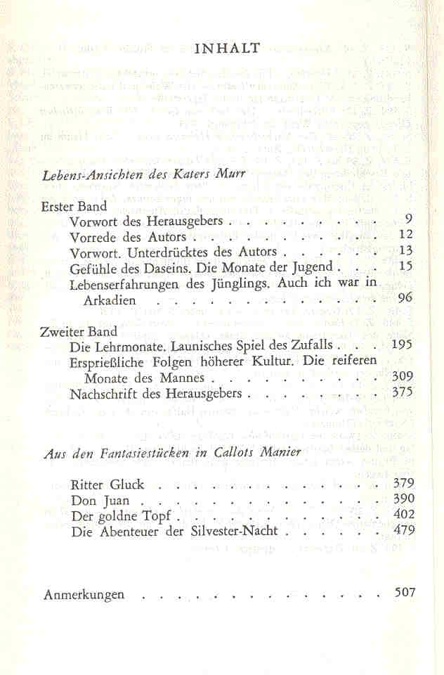 E. T. A. Hoffmann - Erzählungen I-II.