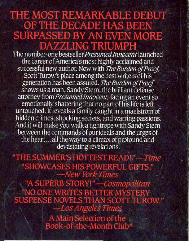 Scott Turow - The Burden of Proof