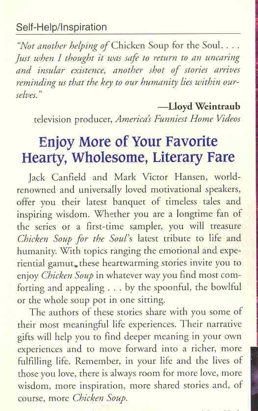CANFIELD, JACK - HANSEN, MARK VICTOR - A 5th Portion of Chicken Soup for the Soul - 101 More Stories To Open The Heart And Rekindle The Spirit