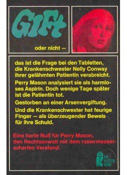 Gardner, Erle Stanley - Perry Mason und die feurigen Finger (Eredeti cím: The Case of the Fiery Fingers), null 1969 antikvár könyv