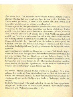 Marion Zimmer Bradley - Die Nebel von Avalon Marion Zimmer Bradley - Die Nebel von Avalon, null 1987 antikvár könyv