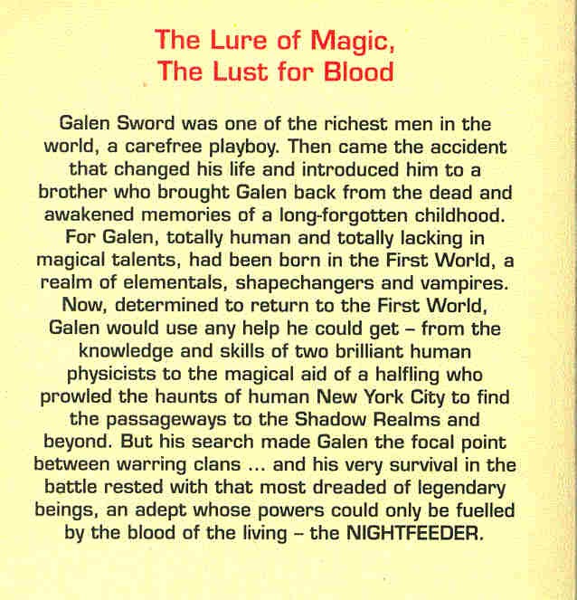 REEVES-STEVENS, JUDITH,REEVES - STEVENS, GARFIELD - The Chronicles of Galen Sword II, - Nightfeeder