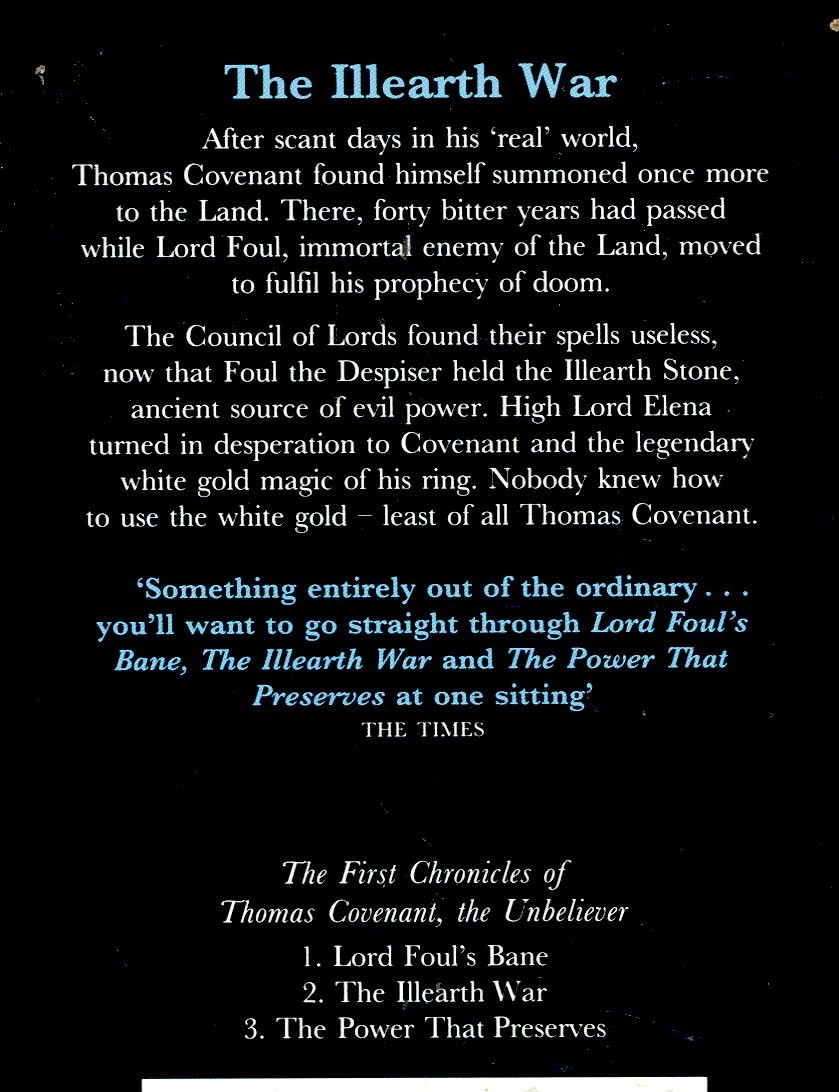 DONALDSON, STEPHEN R. - The First Chronicles of Thomas Covenant, The Unbeliever II. - The Illearth War