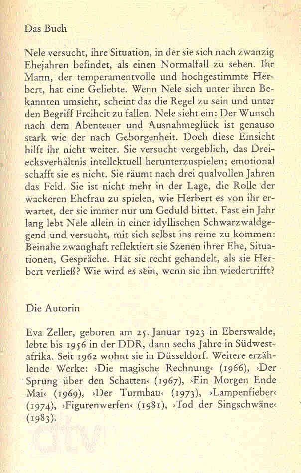 ZELLER, EVA - Die Hauptfrau