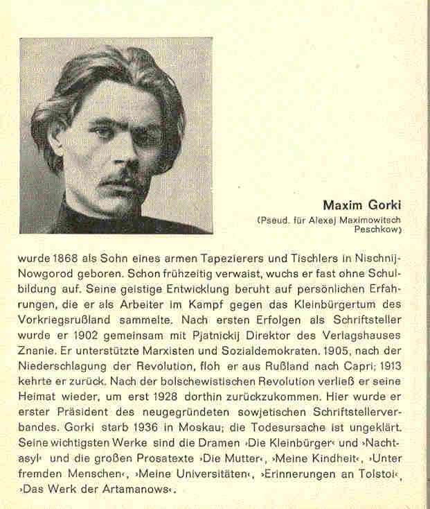 Gorki, Maxim - Meine Universitäten