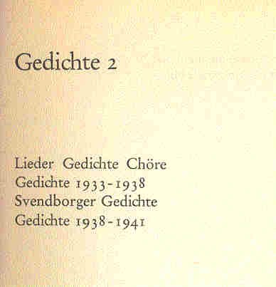 Brecht, Bertolt - Gesammelte Gedichte Band 4/2.