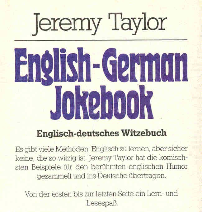 Taylor, Jeremy - English-German Jokebook - Englisch-deutsches Witzebuch