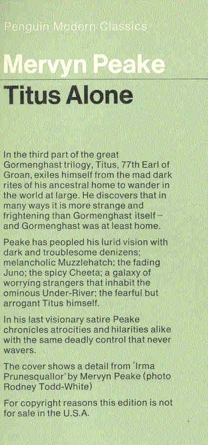 Peake Mervyn - Titus Alone