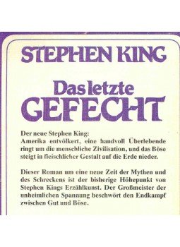 Stephen King - Das letzte Gefecht Stephen King - Das letzte Gefecht, null 1985 antikvár könyv