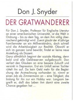 SNYDER, DON J. - Der Gratwanderer (Eredeti cím: The Cliff Walk) SNYDER, DON J. - Der Gratwanderer (Eredeti cím: The Cliff Walk), null 2000 antikvár könyv