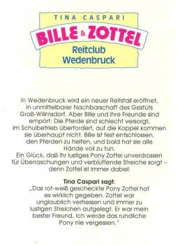 CASPARI, TINA - Bille & Zottel - Reitclub Wedenbruck, null 1991 antikvár könyv