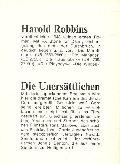 Harold Robbins - Die Unersättlichen