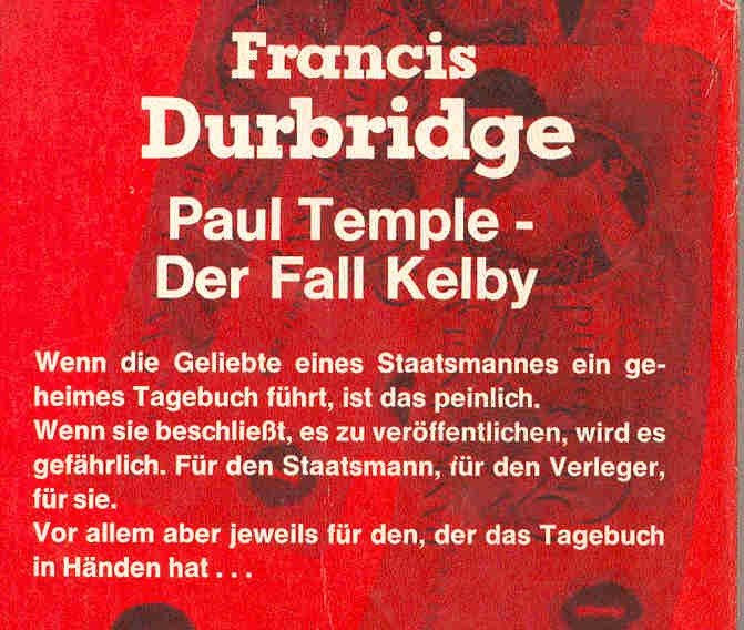 DURBRIDGE, FRANCIS - Paul Temple - Der Fall Kelby