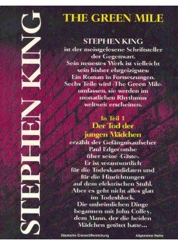 Stephen King - Der Tod der Jungen Mädchen (Eredeti cím: The Two Dead Girls), null 1996 antikvár könyv