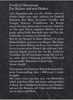 Friedrich Dürrenmatt - Der Richter und sein Henker Friedrich Dürrenmatt - Der Richter und sein Henker, null 1986 antikvár könyv