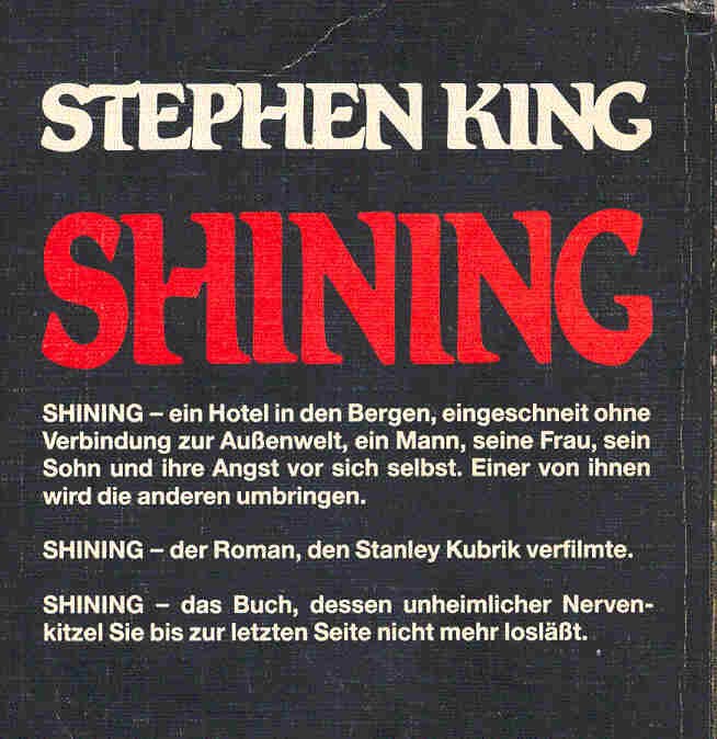 Stephen King - Shining (német)