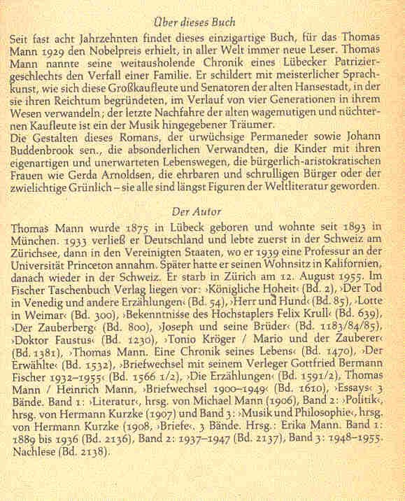 Thomas Mann - Buddenbrooks