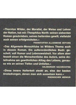 Wilder, Thornton - Theophilus North oder Ein Heiliger wider Willen Wilder, Thornton - Theophilus North oder Ein Heiliger wider Willen, null 1977 antikvár könyv