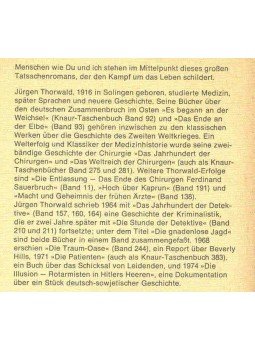 Thorwald, Jürgen - Die Patienten Thorwald, Jürgen - Die Patienten, null 1975 antikvár könyv