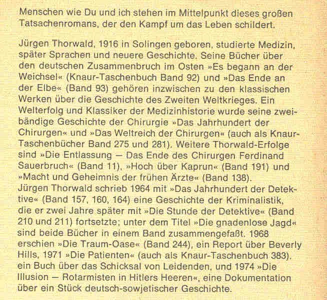 Thorwald, Jürgen - Die Patienten