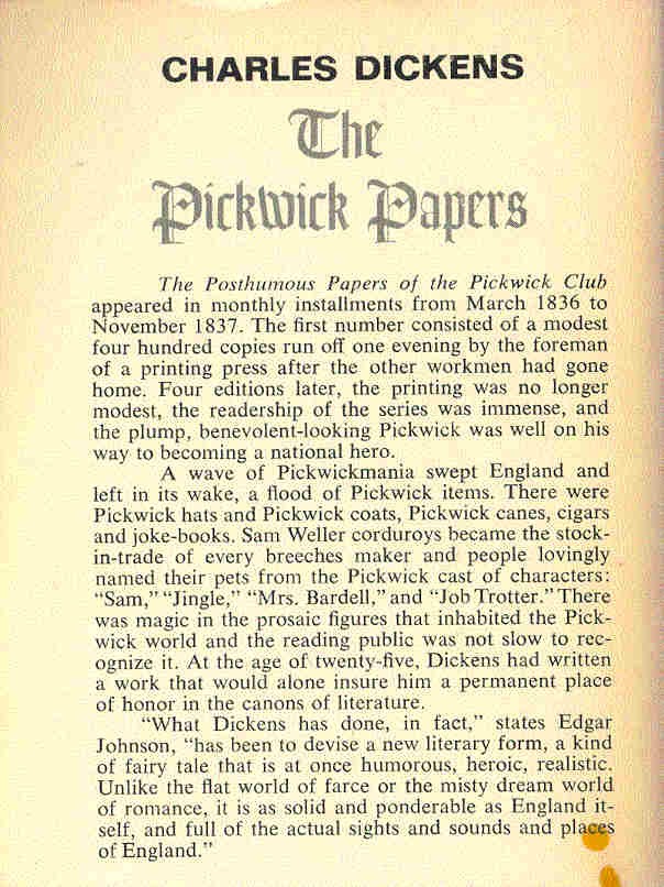 Charles Dickens - The Pickwick Papers